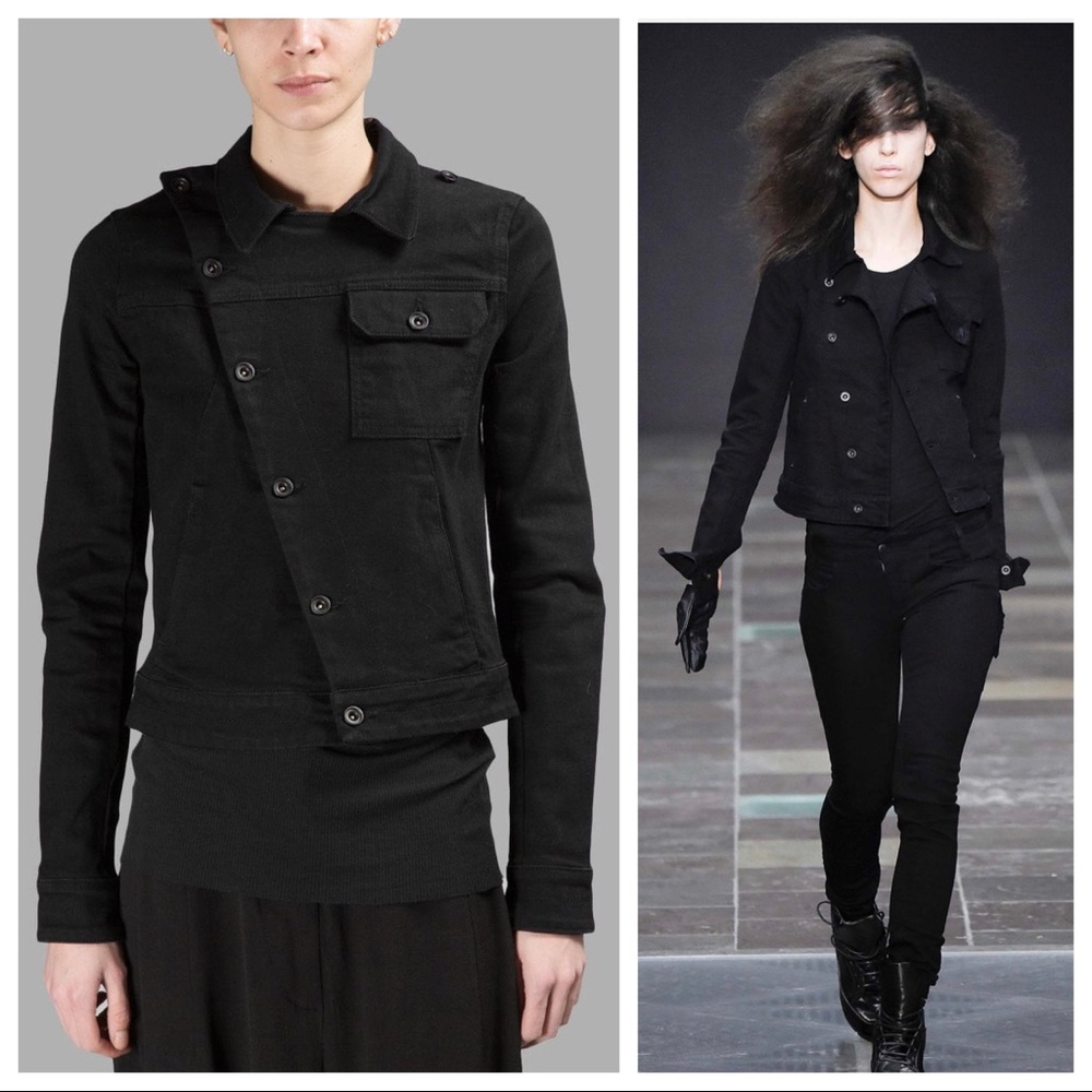 Barbara I Gongini Asymmetric Denim Jacket